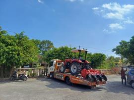 Alsintan Traktor Roda 4 Bantuan Aspirasi Ibu Siti Hediati Soeharto, S.E. Tiba di Kalurahan Sumbergir